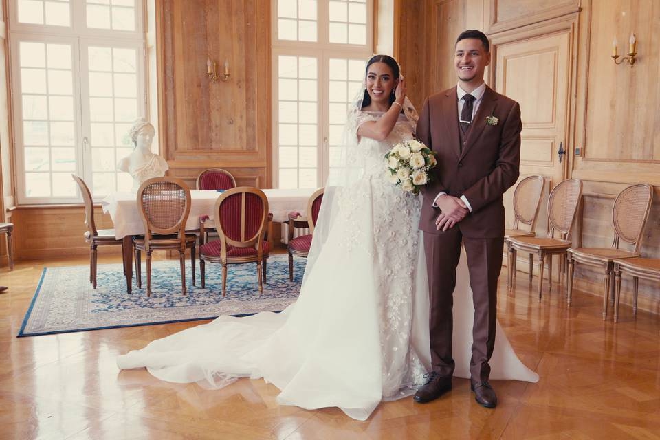 Mariage de M et B, mairie