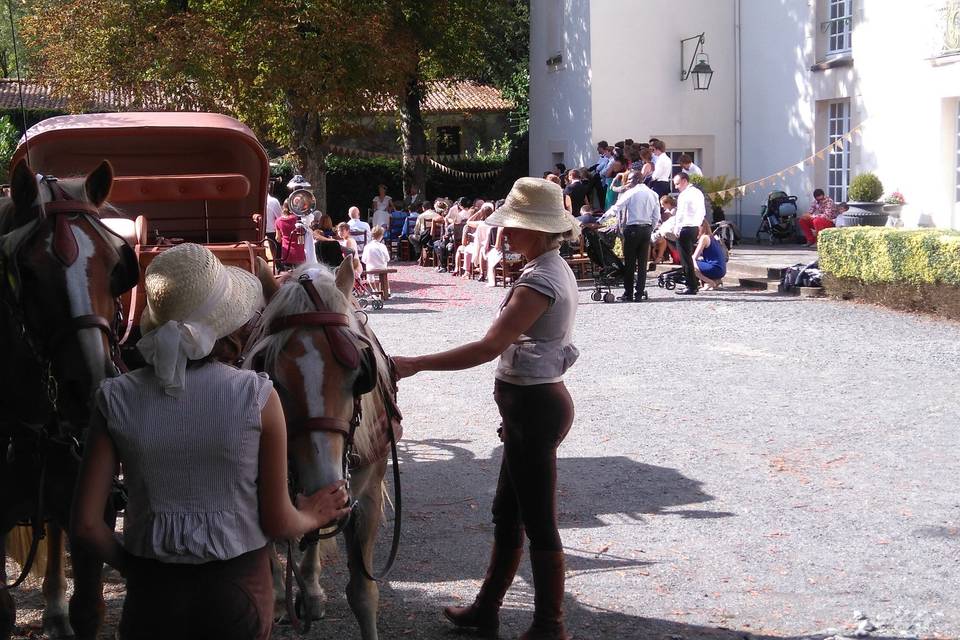 Cérémonie laïque sur le parvis