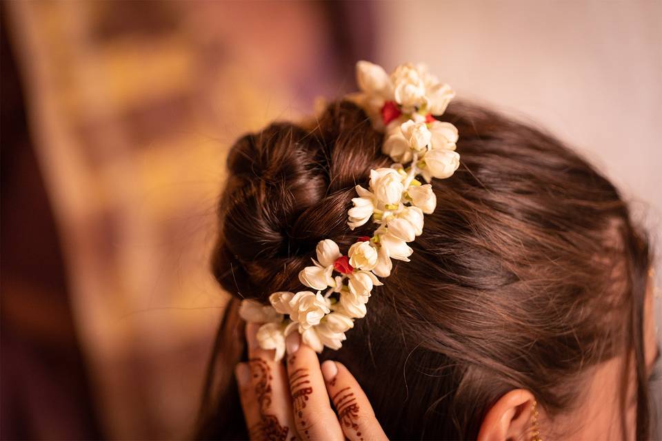 Coiffure de la mariée