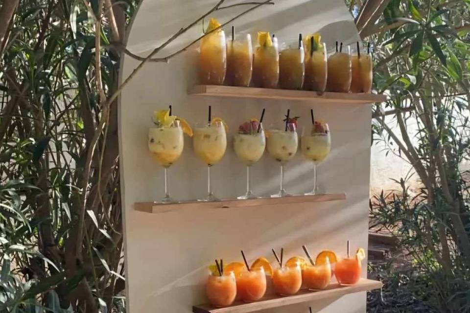 Mur à cocktails