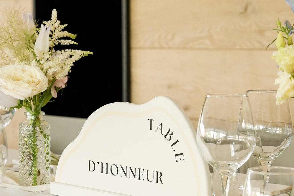 Table d'honneur