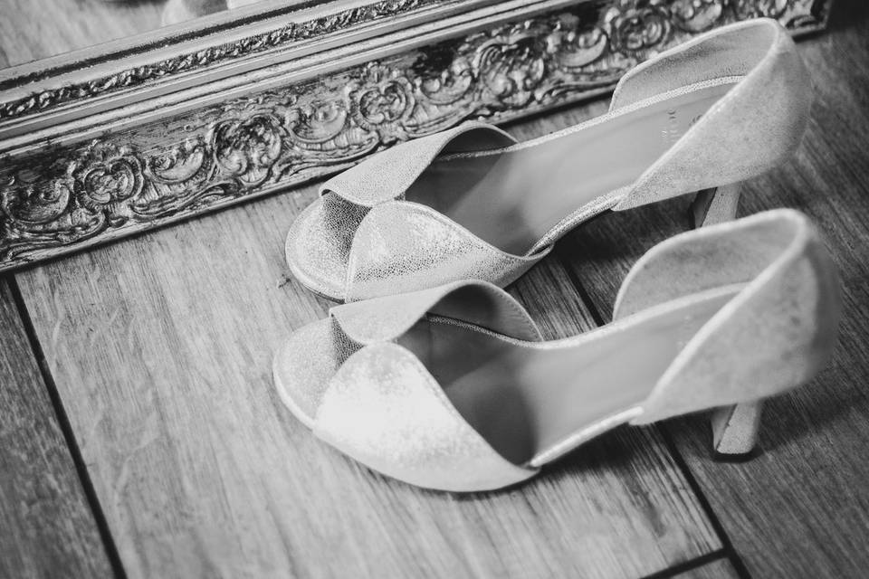 Chaussure de la mariée