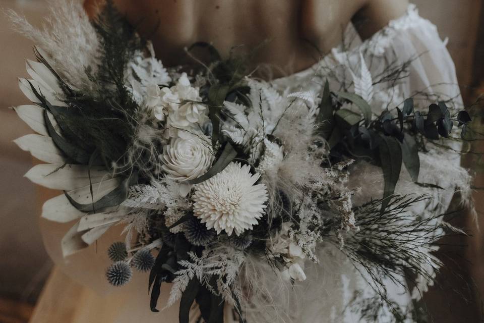 Bouquet et couronne