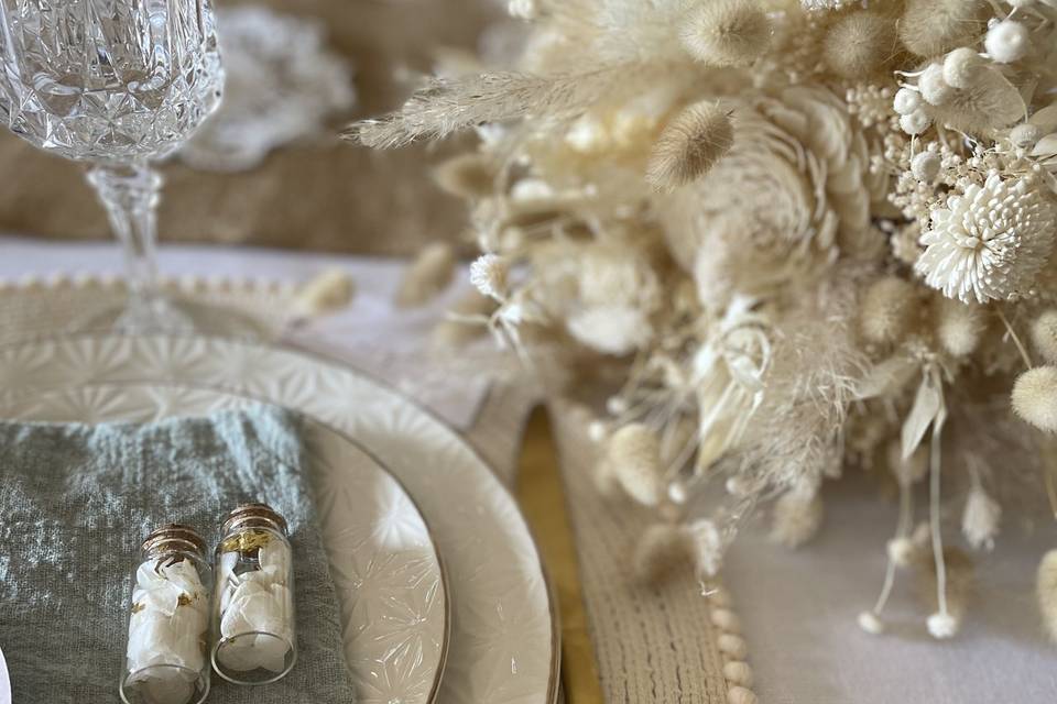 Déco table + fiole