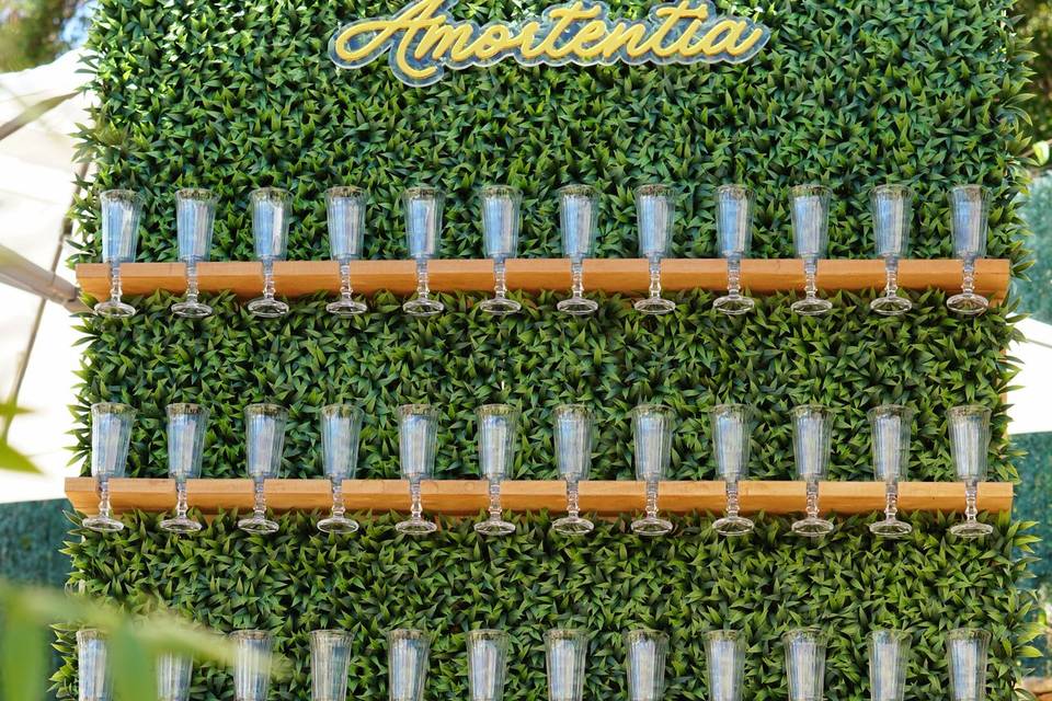 Mur de champagne