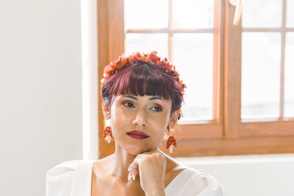 Portrait mariage automnal