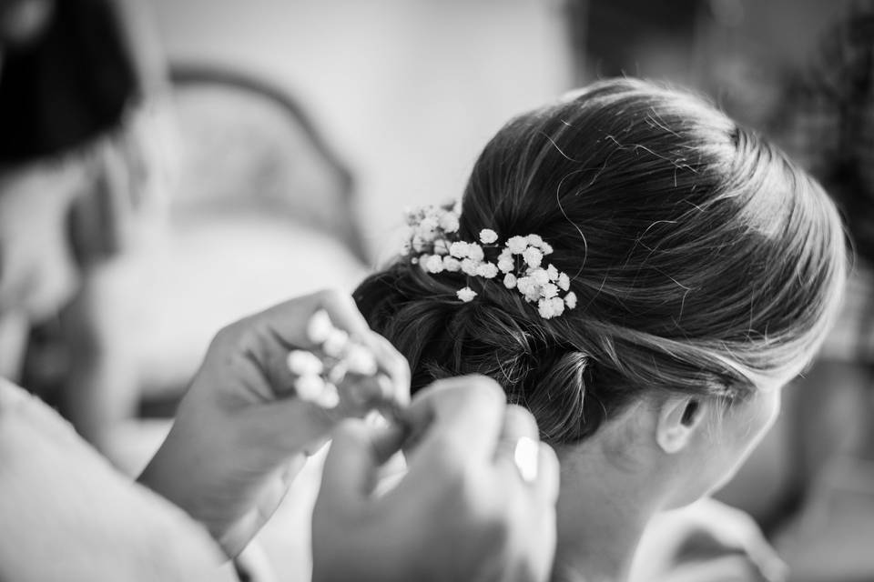 Boutonnière mariée