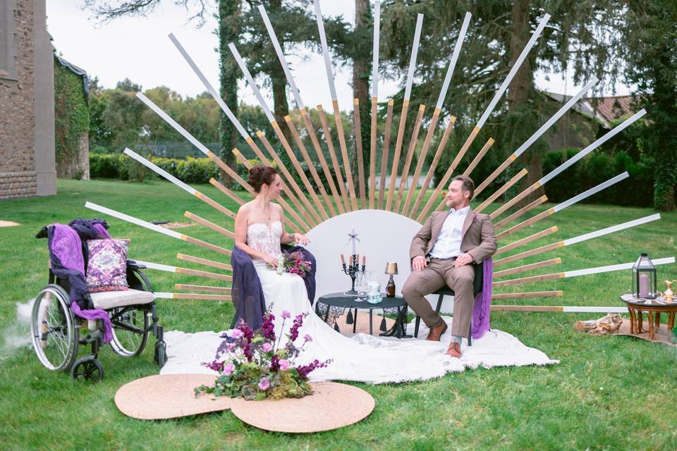 Mariage fauteuil roulant