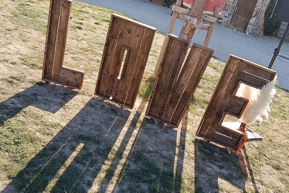 Love en bois