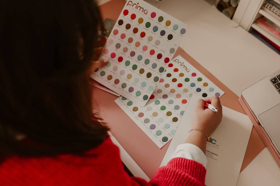 Choix des couleurs