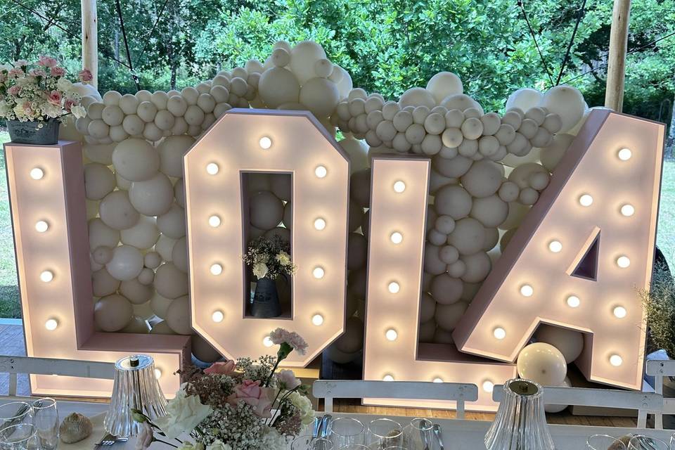 Lettres lumineuses