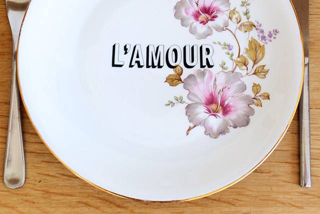 Assiette L'amour