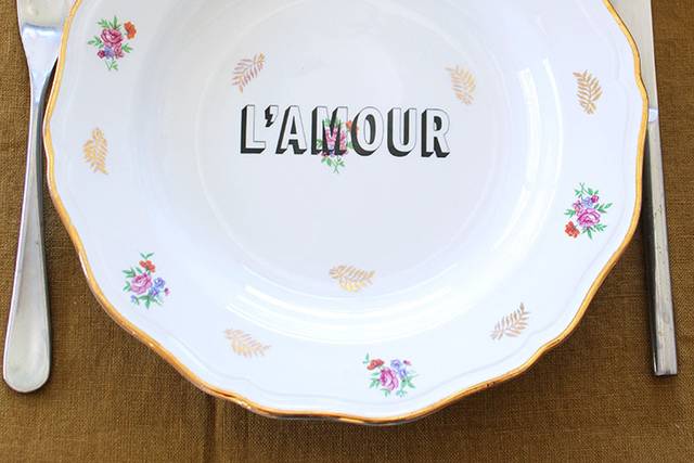 Assiette L'amour
