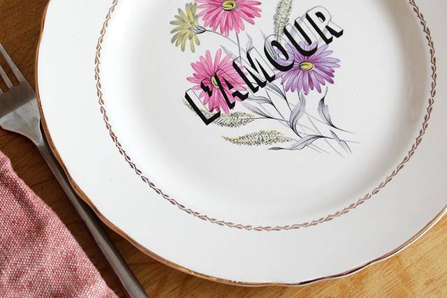 Assiette L'amour