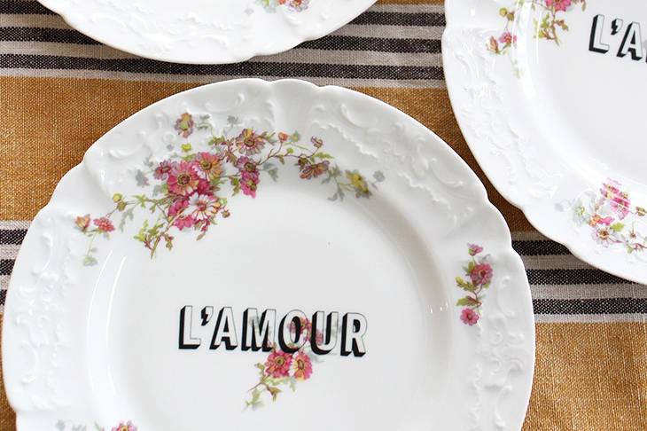Assiette L'amour
