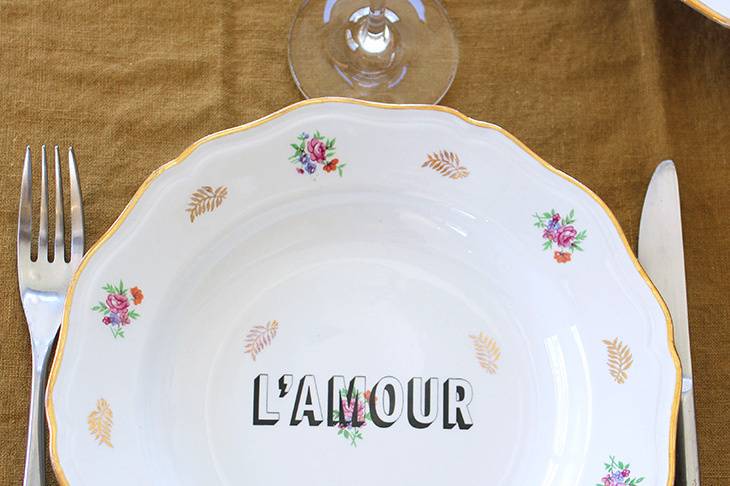 Assiette L'amour
