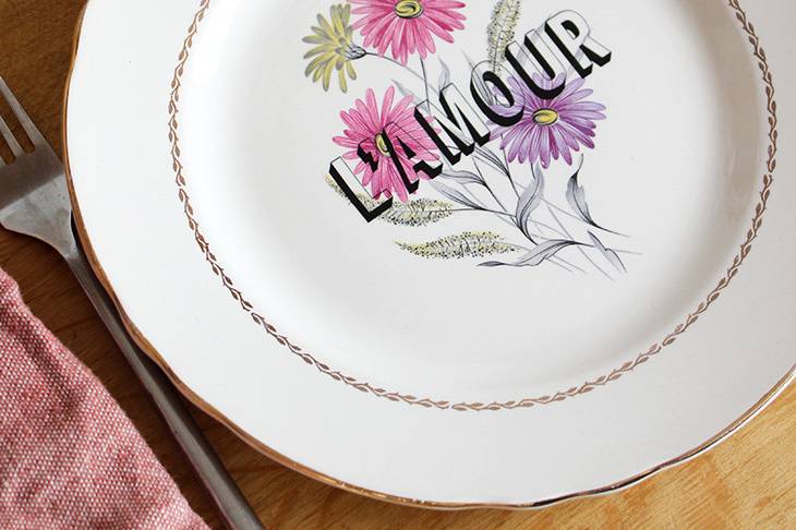 Assiette L'amour