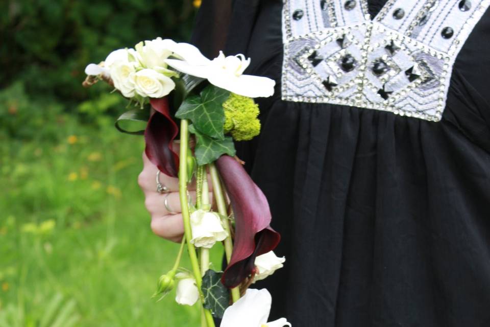 Bouquet de mariée Cala/orchidé