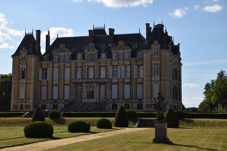 La vue depuis les  jardins