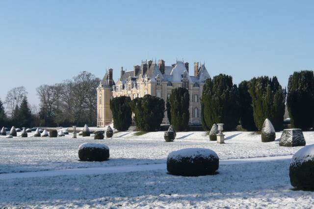 Le château sous la neige