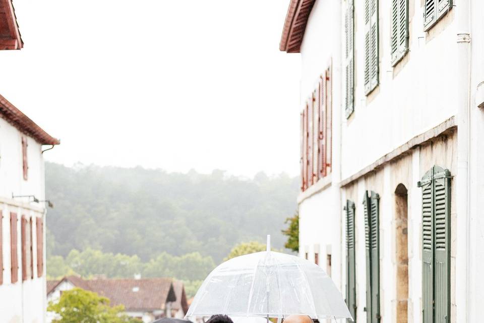 Mariage sous la pluie
