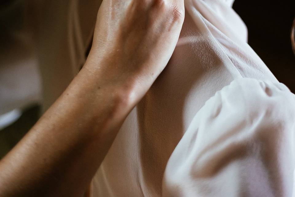 Détail robe mariée