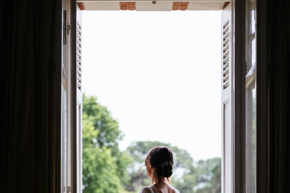Mariée château claire de lune