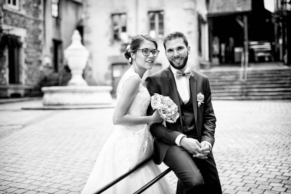 Couple, noir et blanc