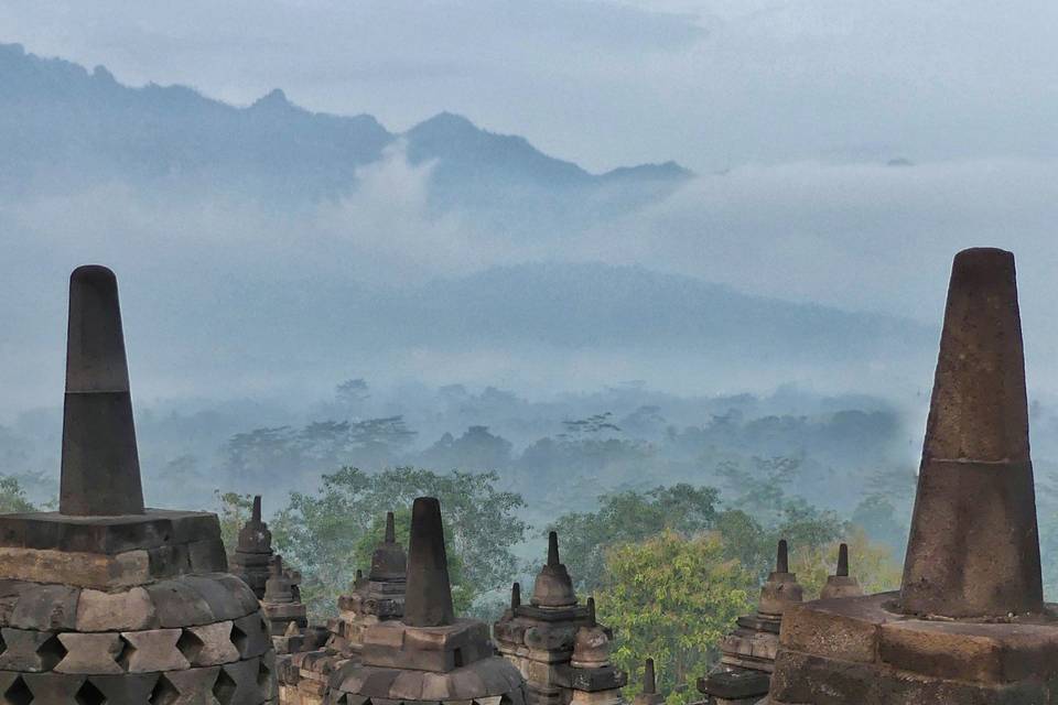 Borobudur, Indonésie