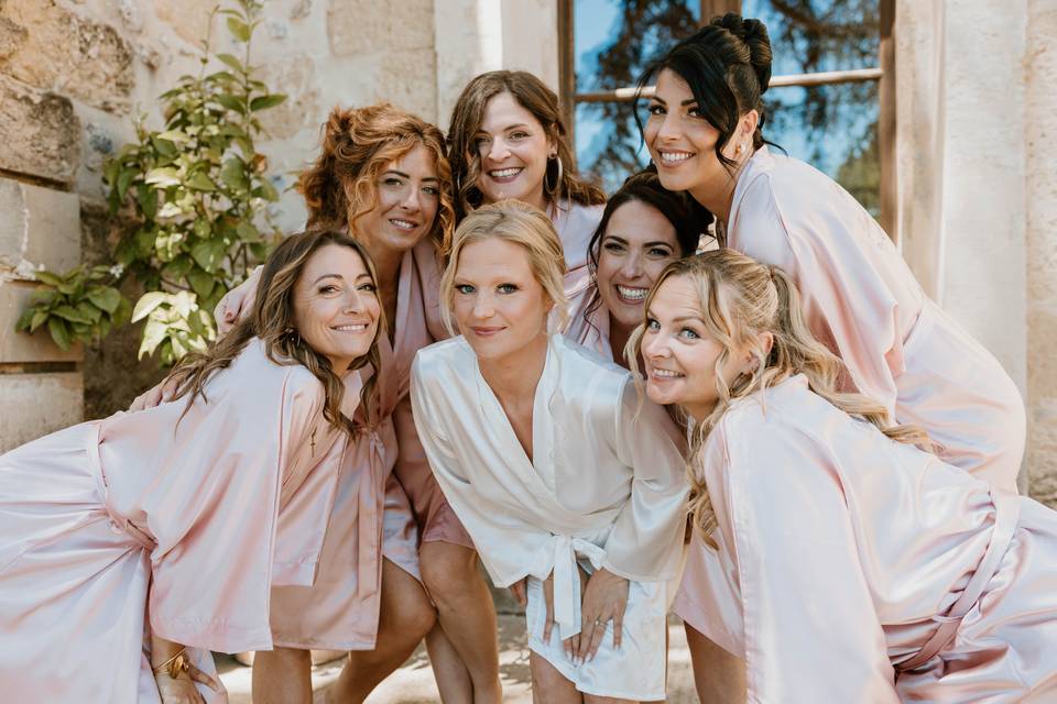 Préparatifs de la mariée