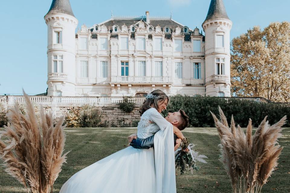 Photos de couple au château