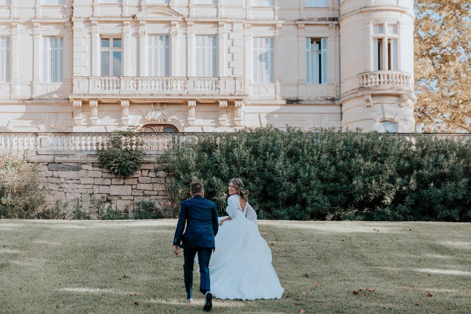 Photos de couple au château