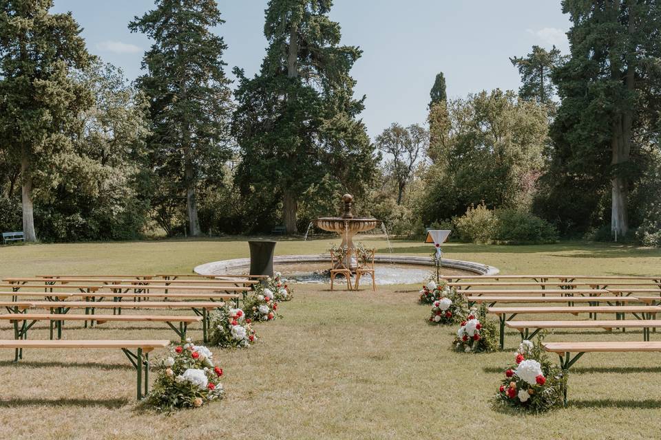 La décoration de la cérémonie