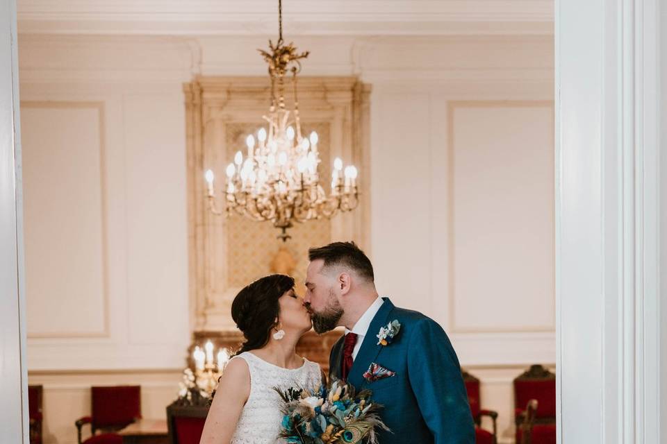 Le bisous des mariés
