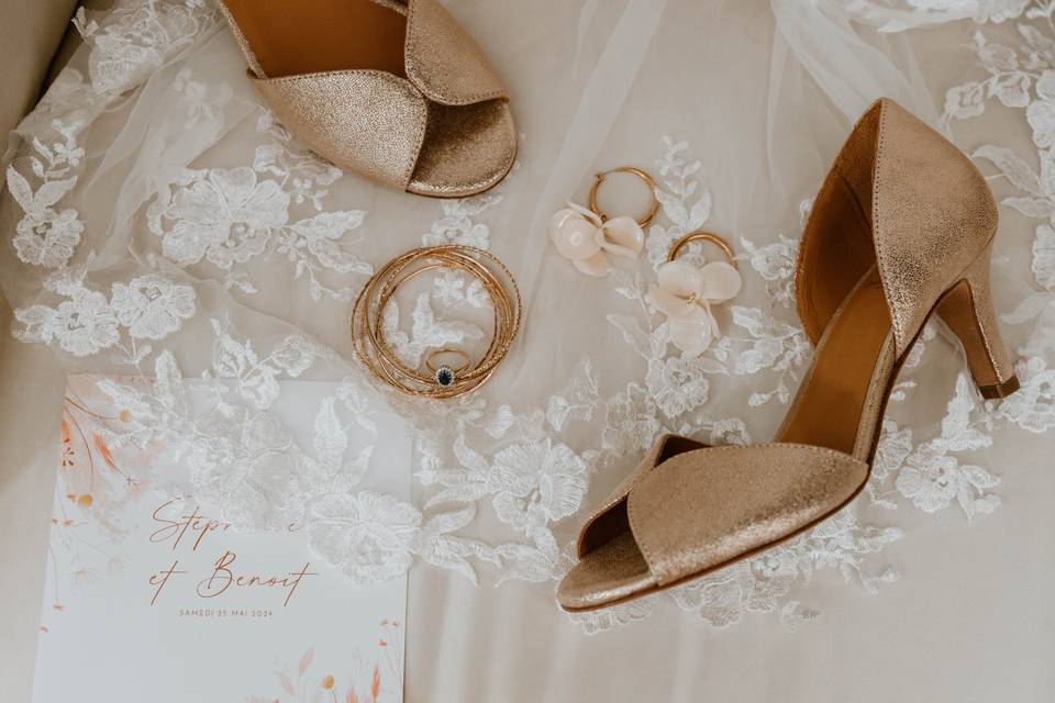 Préparatifs de la mariée