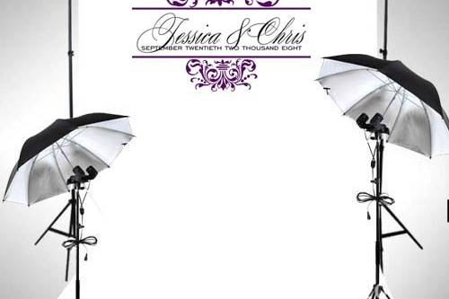 Photocall blason mariés