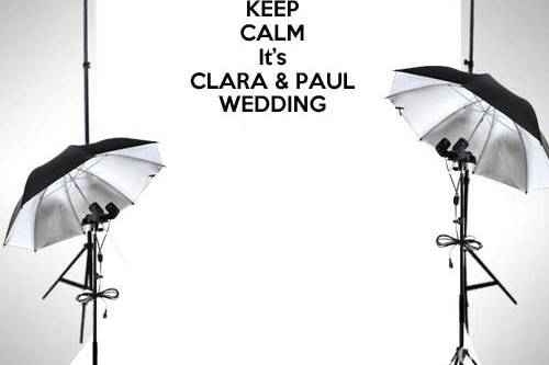 Photocall keep calm wedding