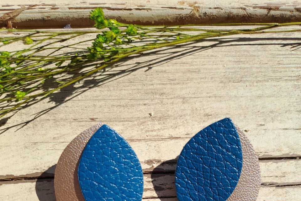 Boucles d'oreilles végétale