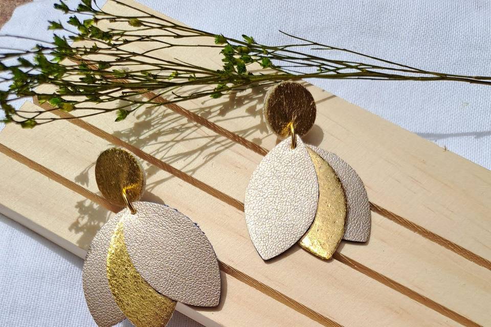 Boucles d'oreilles dorées