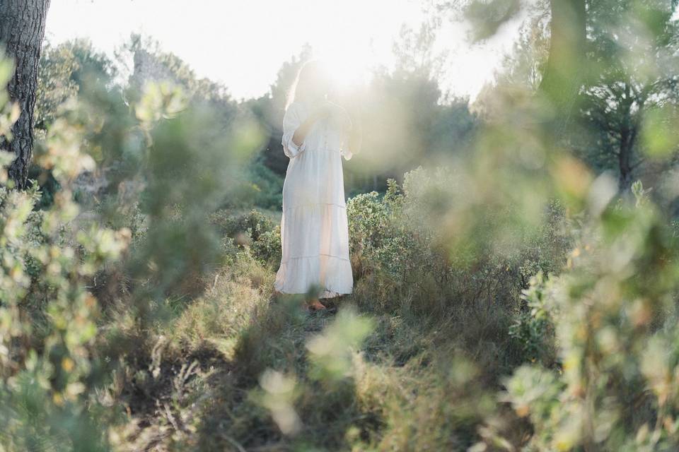 La fiancée en lumière dorée