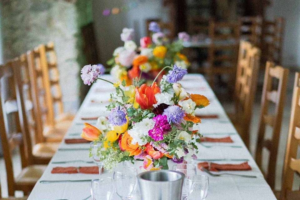 Photographie table des mariés