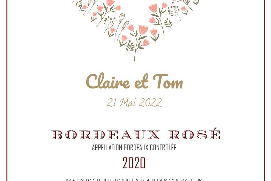 Bordeaux Rosé personnalisé
