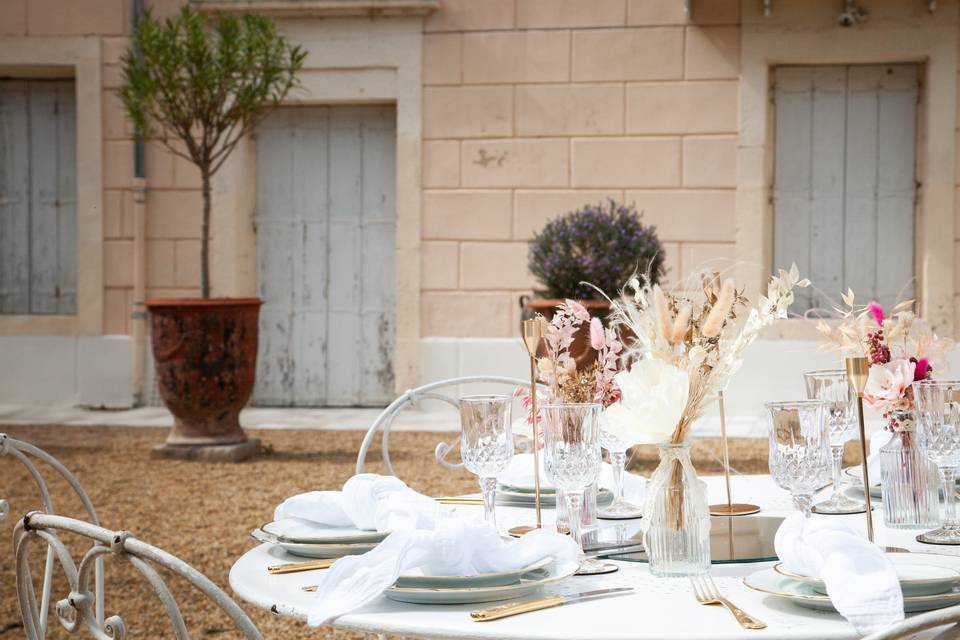 Décoration table mariage photo