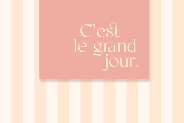 Faire part doux poudré