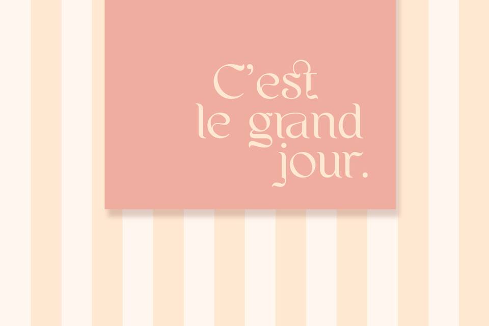 Faire part doux poudré