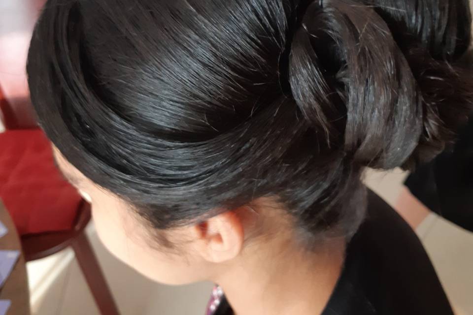 Chignon bohème chic