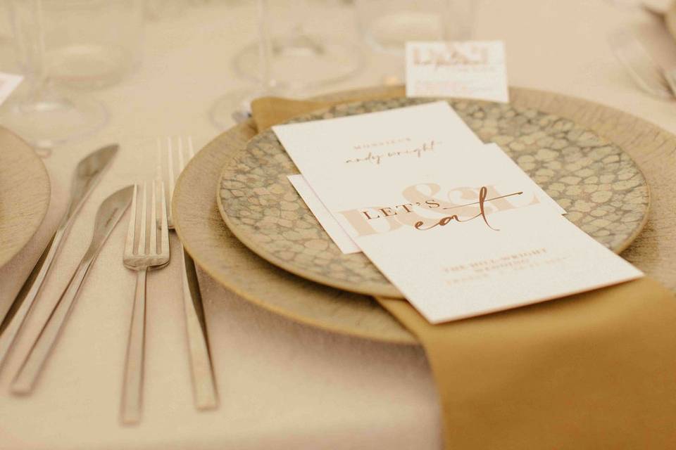 Mise en place de table