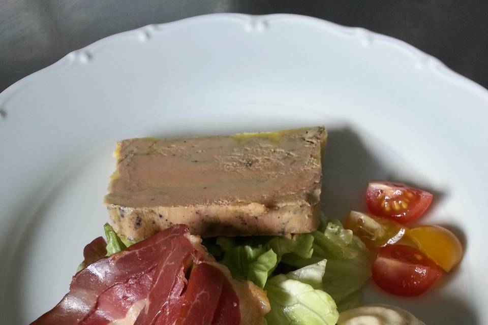 Assiette foie gras maison