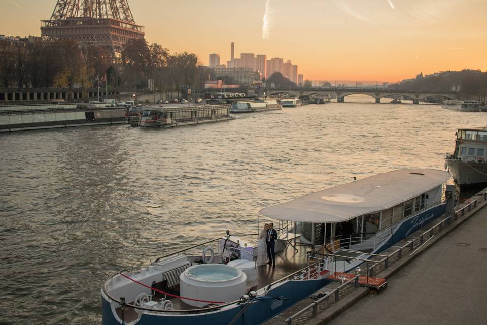 Mariage yacht de Paris