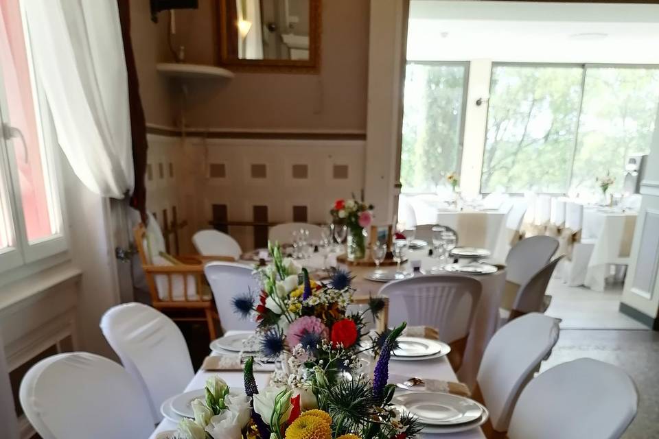 Décoration florale tables